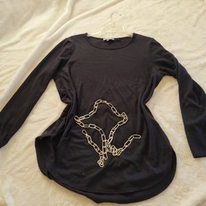 Calvin Klein - Women's Black Tunic long sleeve sweater - size L